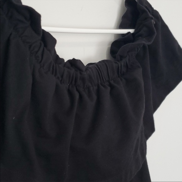 H&M - Flounce Off The Shoulder Mini Dress - Picture 2 of 5